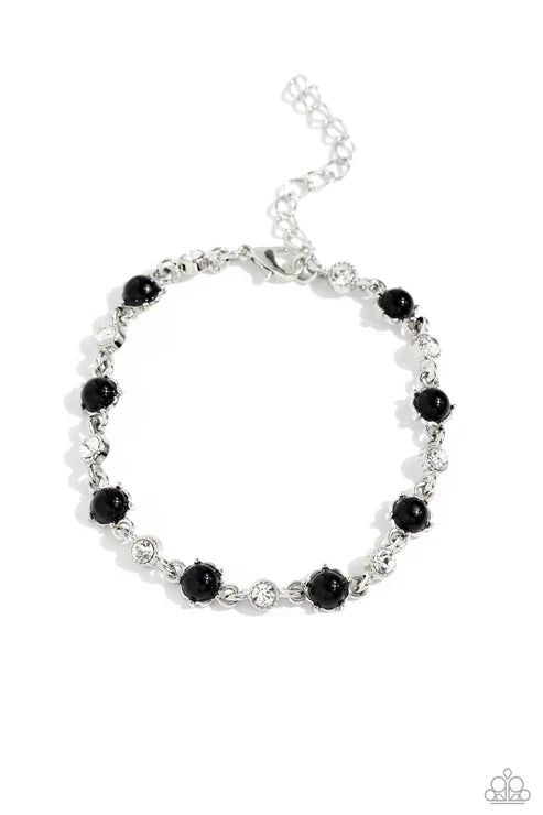 Paparazzi ♥ Particularly Pronged - Black ♥ Bracelet