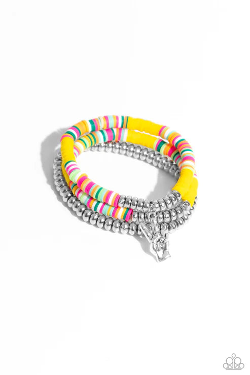 Paparazzi ♥ Peaceful Potential - Yellow ♥ Bracelet