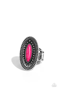 Paparazzi ♥ Desert Declaration - Pink ♥ Ring