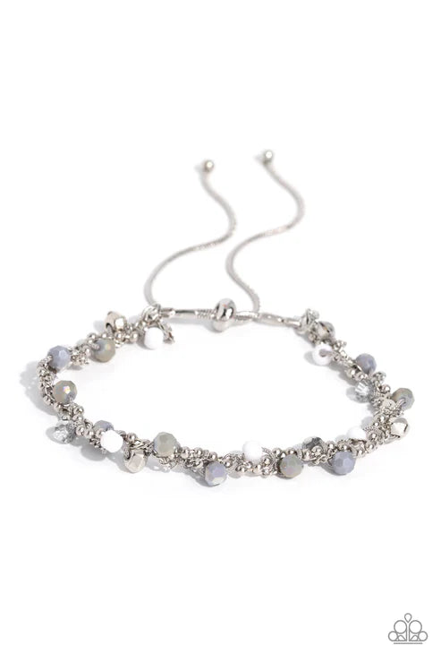 Paparazzi ♥ Show-Stopping Sass - Silver ♥ Bracelet