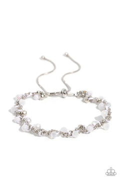 Paparazzi ♥ Show-Stopping Sass - White ♥ Bracelet