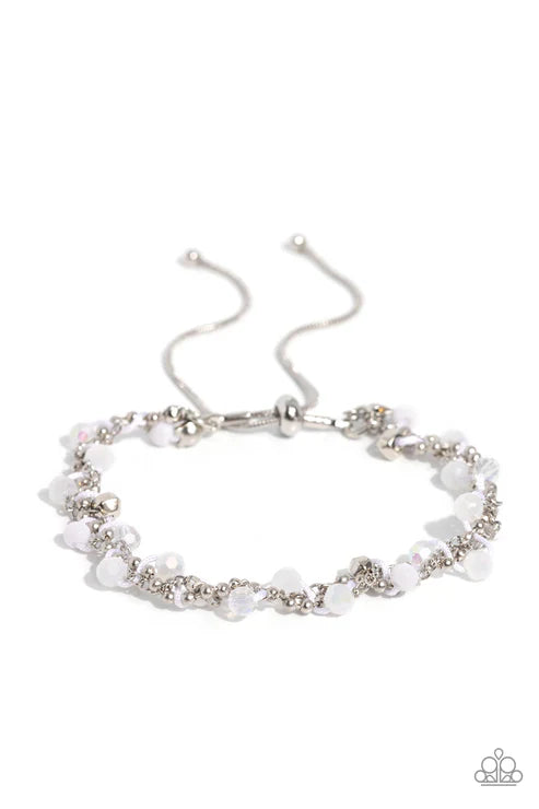 Paparazzi ♥ Show-Stopping Sass - White ♥ Bracelet