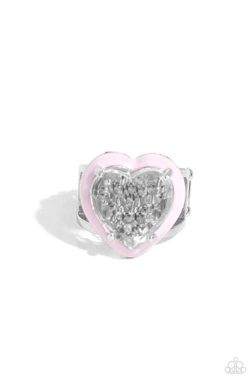 Paparazzi ♥ Hallmark Heart - Pink ♥ Ring