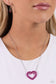 Paparazzi ♥ Hyper Heartland - Pink ♥ Necklace