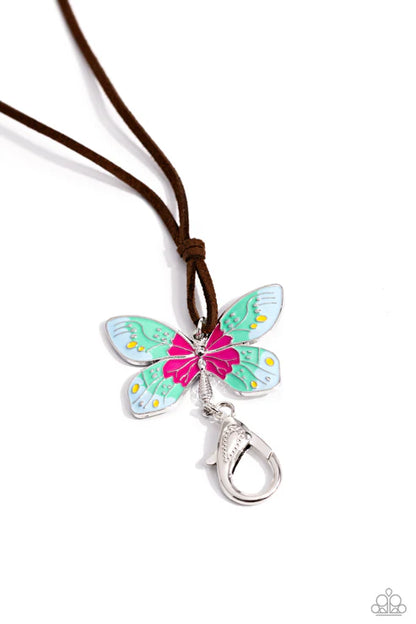 Paparazzi ♥ Winged Wanderer - Blue ♥ Lanyard