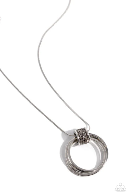 Paparazzi ♥ In the Swing of RINGS - Silver ♥ Necklace