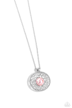 Paparazzi ♥ Wall Street Web - Pink ♥ Necklace