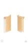 Paparazzi ♥ Feuding Fringe - Gold ♥ Post Earrings