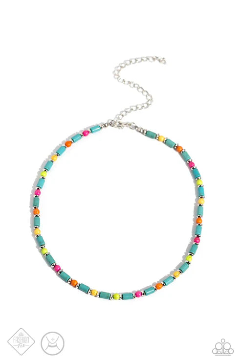 Paparazzi ♥ Arid Ambiance - Blue ♥ Necklace