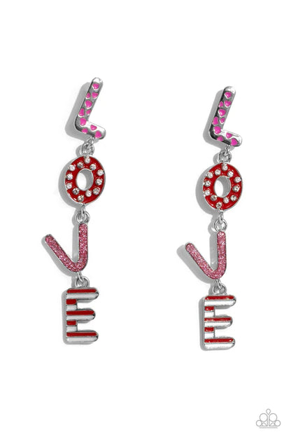Paparazzi ♥ Admirable Assortment - Pink ♥ Post Earrings