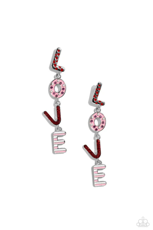Paparazzi ♥ Admirable Assortment - Red ♥ Post Earrings