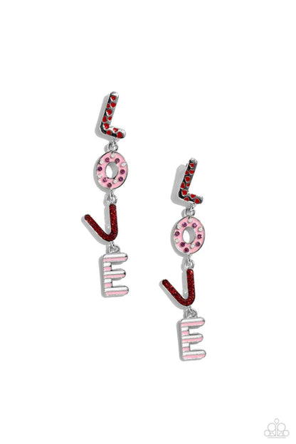 Paparazzi ♥ Admirable Assortment - Red ♥ Post Earrings