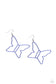 Paparazzi ♥ Soaring Silhouettes - Blue ♥ Earrings
