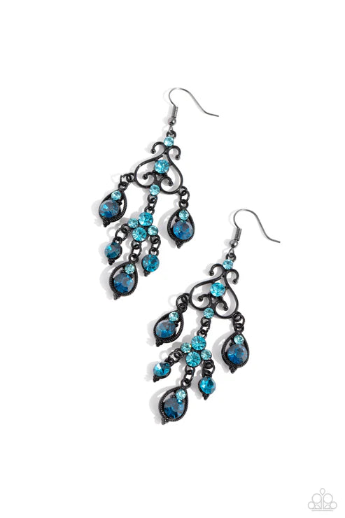 Paparazzi ♥ Regal Renovation - Blue ♥ Earrings