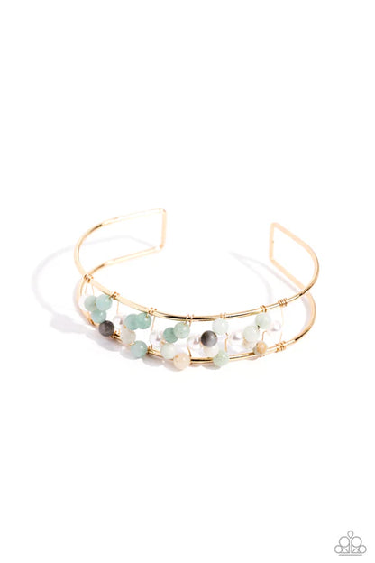 Paparazzi ♥ High-WIRE Hallmark - Gold ♥ Bracelet