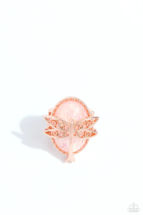 Paparazzi ♥ Dragonfly Dazzle - Copper ♥ Ring