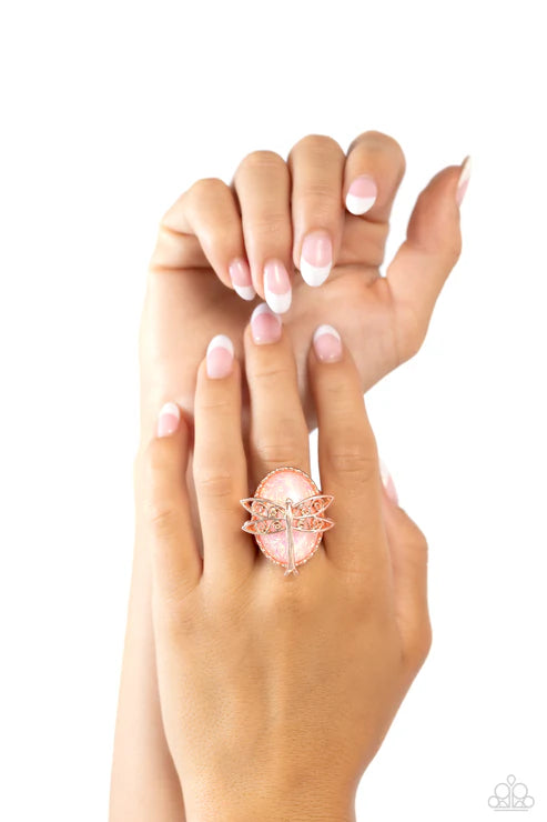 Paparazzi ♥ Dragonfly Dazzle - Copper ♥ Ring