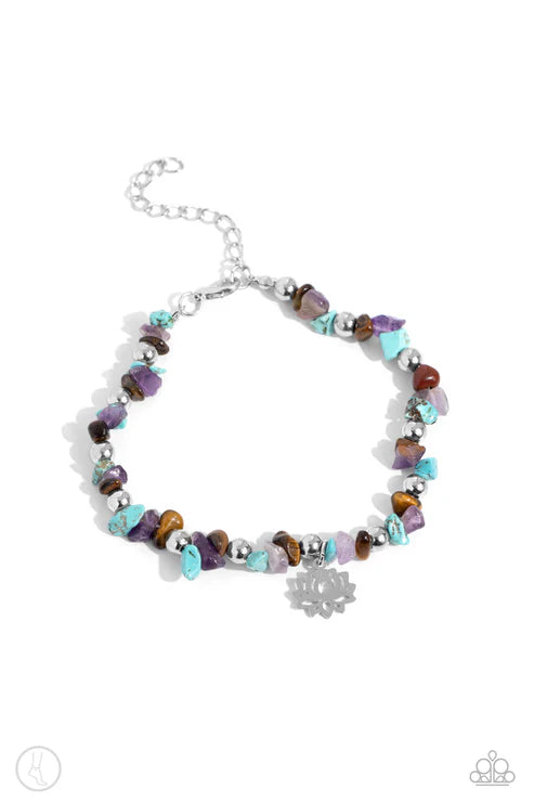 Paparazzi ♥ Lotus Landslide - Multi ♥ Anklet