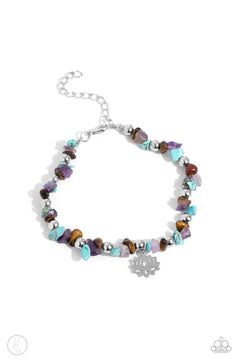 Paparazzi ♥ Lotus Landslide - Multi ♥ Anklet