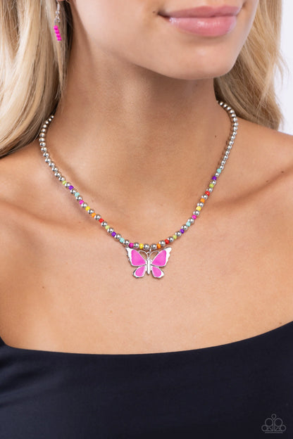 Paparazzi ♥ Vibrant Flutter - Multi ♥ Necklace