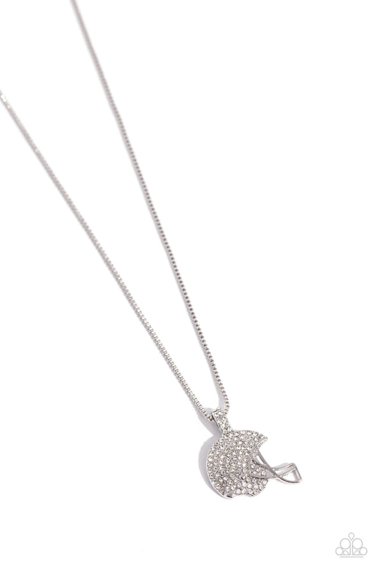Paparazzi ♥ Touchdown Twinkle - White ♥ Necklace