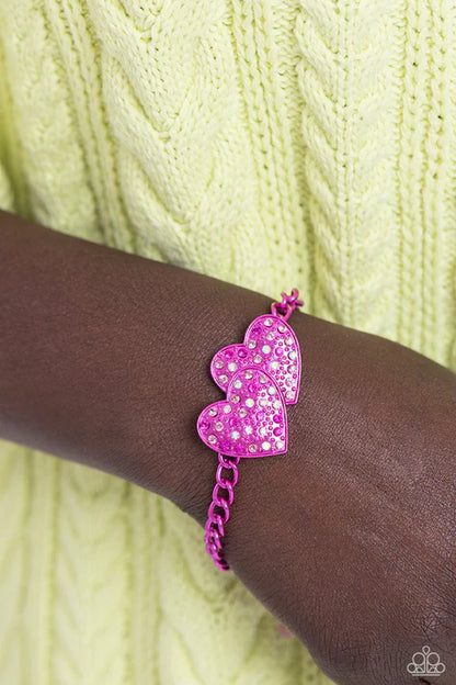 Paparazzi ♥ Lovestruck Lineup - Pink ♥ Bracelet
