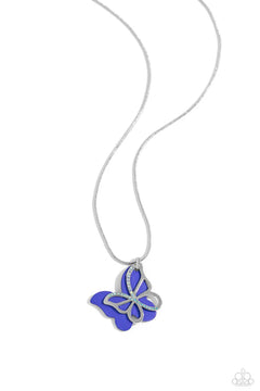 Paparazzi ♥ Detailed Dance - Blue ♥ Necklace