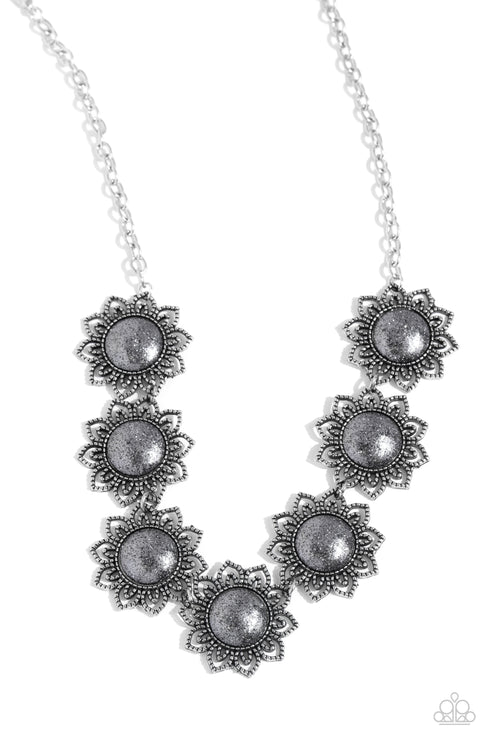 Paparazzi ♥ The GLITTER Takes It All - Silver ♥ Necklace