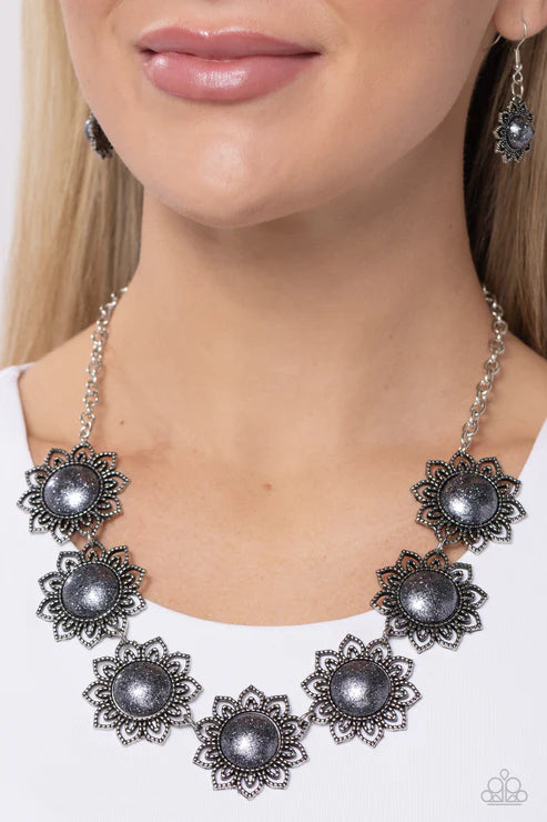 Paparazzi ♥ The GLITTER Takes It All - Silver ♥ Necklace