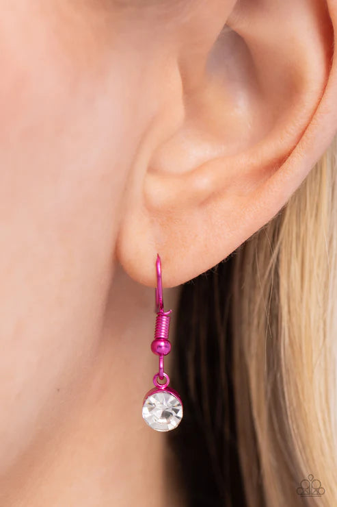 Paparazzi ♥ Flirting Fancy - Pink ♥ Necklace
