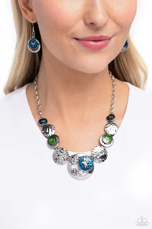 Paparazzi ♥ Dragonfly Design - Multi ♥ Necklace