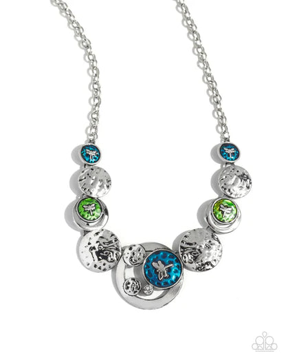 Paparazzi ♥ Dragonfly Design - Multi ♥ Necklace