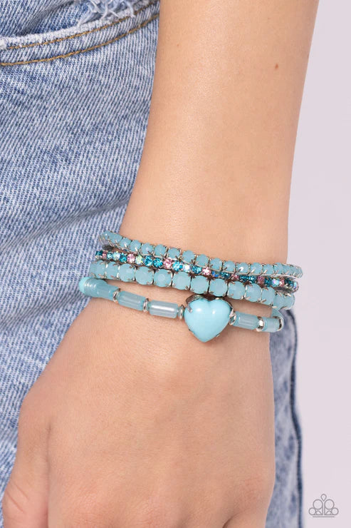 Paparazzi ♥ True Loves Theme - Blue ♥ Bracelet