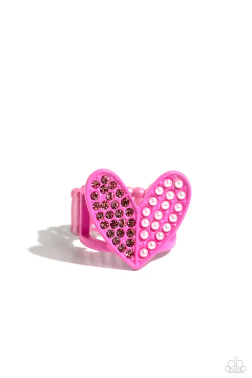 Paparazzi ♥ Hometown Heart - Pink ♥ Ring