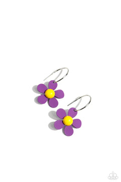 Paparazzi ♥ More FLOWER To You! - Purple ♥ Earrings