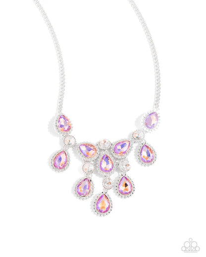 Paparazzi ♥ Dripping in Dazzle - Orange ♥ Necklace