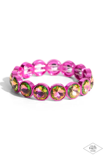 Paparazzi ♥ Radiant on Repeat - Pink ♥ Bracelet
