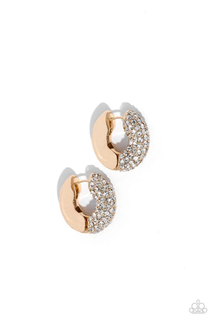 Paparazzi ♥ Combustible Confidence - Gold ♥ Earrings