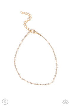 Paparazzi ♥ Blinding Basic - Gold ♥ Anklet