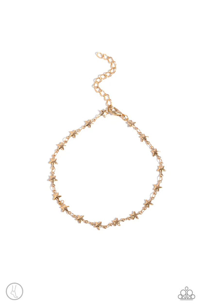 Paparazzi ♥ Starry Swing Dance - Gold ♥ Anklet