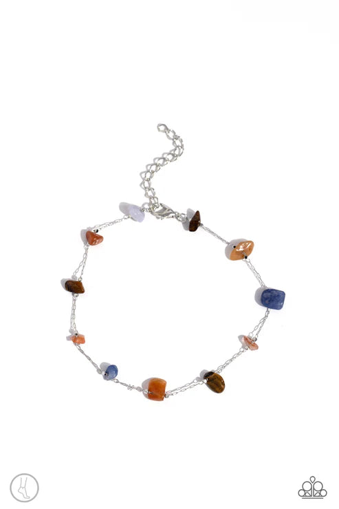 Paparazzi ♥ Gemstone Grace - Multi ♥ Anklet