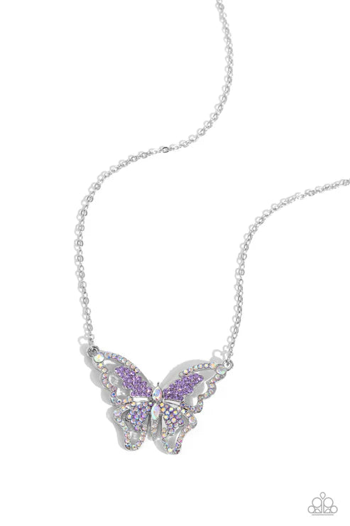 Paparazzi ♥ Weekend WINGS - Purple ♥ Necklace