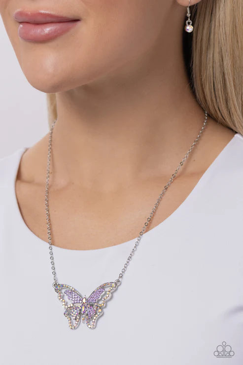 Paparazzi ♥ Weekend WINGS - Purple ♥ Necklace
