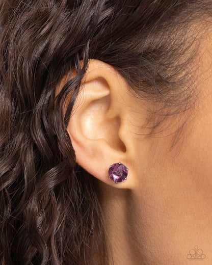 Paparazzi ♥ February Breathtaking Birthstone - Purple ♥ Post Earrings