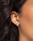 Paparazzi ♥ April Breathtaking Birthstone - White ♥ Post Earrings