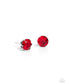 Paparazzi ♥ July Breathtaking Birthstone - Red ♥ Post Earrings