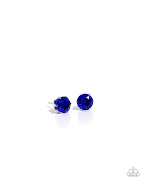 Paparazzi ♥ September Breathtaking Birthstone - Blue ♥ Post Earrings