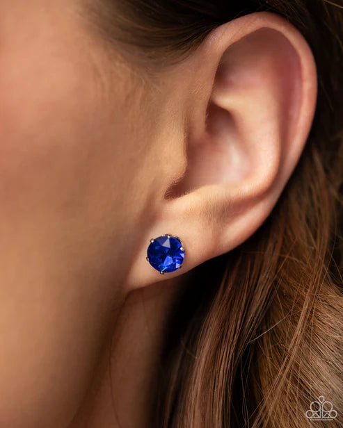 Paparazzi ♥ September Breathtaking Birthstone - Blue ♥ Post Earrings