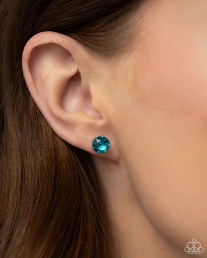 Paparazzi ♥ December Breathtaking Birthstone - Blue ♥ Post Earrings