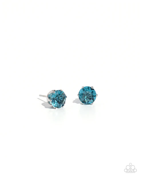 Paparazzi ♥ December Breathtaking Birthstone - Blue ♥ Post Earrings